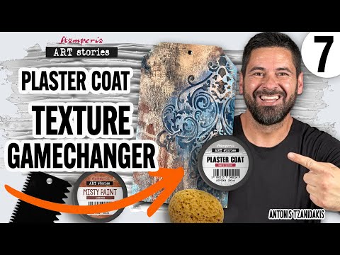 Stamperia Plaster Coat White Texture k3p79 video