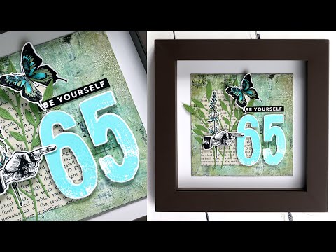 Tim Holtz Distress Mini Ink Pad Walnut Stain Ranger TDP40279 Be Yourself Mixed Media Video