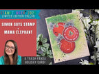 Mama Elephant Round Tag Friends STAMPtember Exclusive Stamps And Dies Amy Rysavy Ornament Holiday Card | STAMPtember® Exclusive | Simon Says Stamp + Mama Elephant