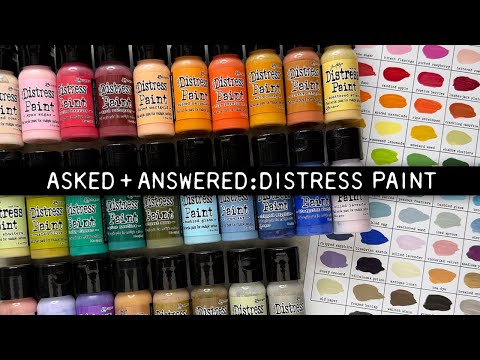 Tim Holtz Flip Top Distress Paint Squeezed Lemonade Ranger TDF53293 Tutorial Series Video