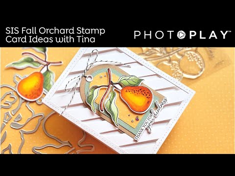 PhotoPlay Fall Orchard Clear Stamps sis4544* Autumn Card Video