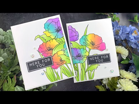 Simon Says Clear Stamps POPPY FIELD sss202607c