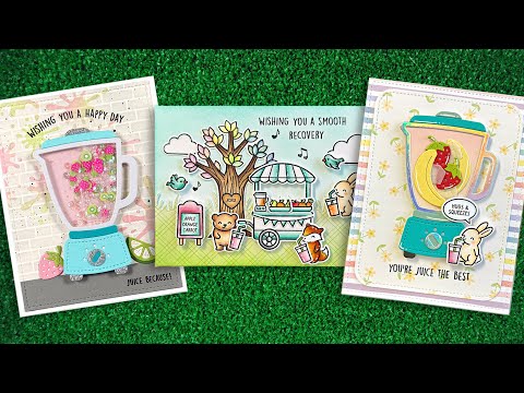 Lawn Fawn Treat Cart Add-On: Smoothies 'n Juice Stamps lf3674 video intro