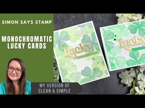 Simon Says Clear Stamps Sketched Clovers 2168msc To Be Loved