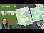 Simon Says Clear Stamps Sketched Clovers 2168msc To Be Loved