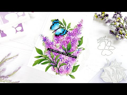 Simon Says Stamp Embossing Folder Lilac Clusters sf323 Out of This World