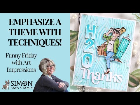 Art Impressions Stay Hydrated Clear Stamps and Dies 5928 video tutorial