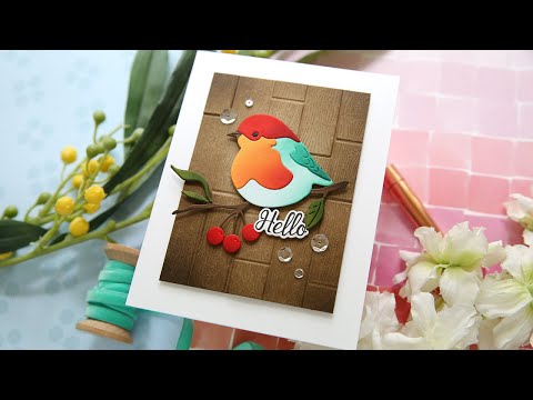 Simon Says Stamp Layered Berry Bird Wafer Dies s850 Season Of Wonder