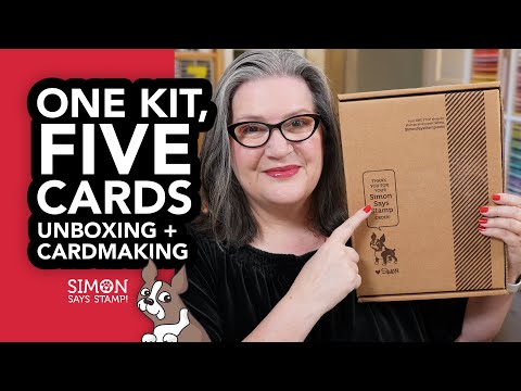 Simon Says Stamp Card Kit of the Month December 2025 Bright Christmas ck1225 Unboxing the December 2025 Card Kit from @SimonSaysStamp and making FIVE cards CZ Design