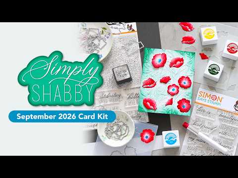 Simon Says Stamp Card Kit of the Month September 2026 Simply Shabby ck0926 Shabby Chic Card Kit Reveal and Inspiration