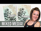Simon Says Stamps and Dies Vintage Blooms set982vb Moments in Time Exploring Mixed Media In Card Making: Stamps, Stencils & Texture Mindy Eggen