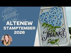 Altenew Graceful Blooms STAMPtember Exclusive Stamps and Dies Nichol Spohr How to Create a Dimensional 5x7 Hydrangea Card | STAMPtember Altenew Collaboration