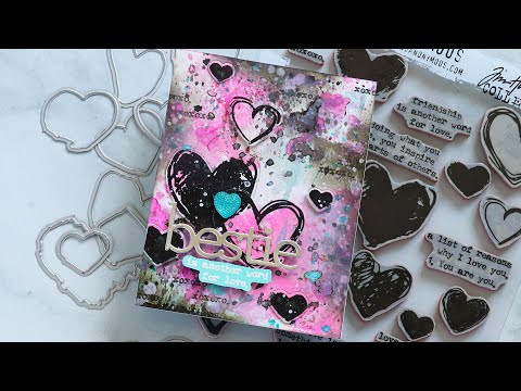 Tim Holtz Love Notes Stamps with Simon Says Stamp Dies Bundle setln24