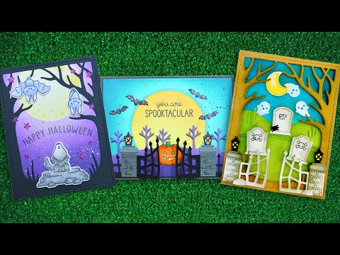 Lawn Fawn Spooky Forest Backdrop Die lf3261 video intro