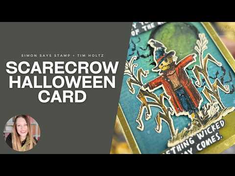 Tim Holtz Cling Rubber Stamps The Scarecrow cms451 video nichol spohr