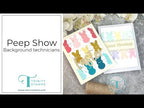 Trinity Stamps Peep Show Die Set tmd-c228 Colorful Easter Bunny Card Video