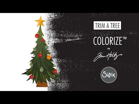 Tim Holtz Sizzix Trim a Tree, Colorize Thinlits Dies 666332 colorize