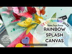 Rainbow Splash Wafer Dies Birthday Wishes rsd600c