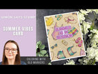 Simon Says Clear Stamps Chill Vibes 2408msc Shine On Coloring with OLO Markers Amy Rysavy