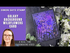 Simon Says Clear Stamps WILDFLOWERS sss201998 Galaxy Wildflowers Card | Simon Says Stamp | Wildflowers Stamp Set Take 19 Amy Rysavy