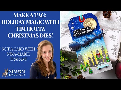 Tim Holtz Distress Chipped Sapphire Ink Pad And Reinker Bundle Ranger Enchanting Christmas Tag Video