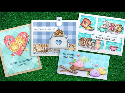 Lawn Fawn A Waffle Lot Clear Stamps lf3303 Video Introduction