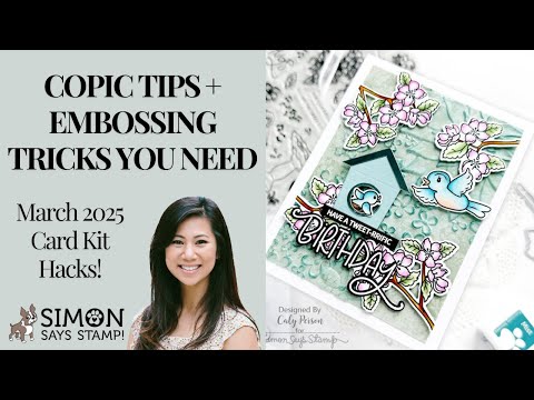 Simon Says Stamp Card Kit of the Month March 2025 Tweet Friend ck0325  Caly Person Tutorial