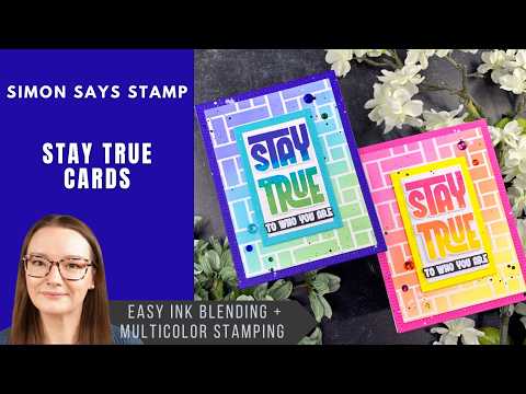 Simon Says Stamp Stencil Big Basket Weave 1129st In My Heart Stay True Cards | Simon Says Stamp Amy Rysavy Stenciling