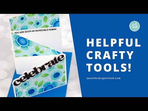 Tim Holtz Tonic Recoil Scissors 5385e Celebration Card Video