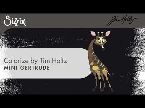 Tim Holtz Sizzix Gertrude Mini Colorize Thinlits Dies 667217 video
