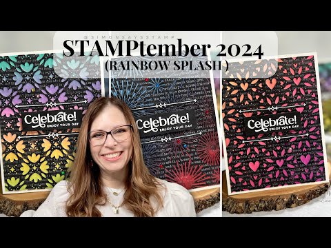 Rainbow Splash Stamptember Collection I Want It All Stamps Dies Stencils and More rs0924set