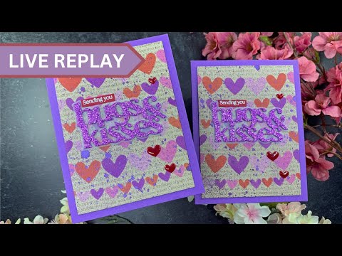 Tim Holtz Distress Hocus-Pocus Mica Stain Ranger Hugs And Kisses Valentine's Card Video