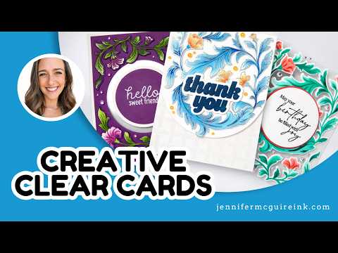 Pinkfresh Studio Heat-Resistant Acetate Sheets pf189es Thank You Clear Card Video