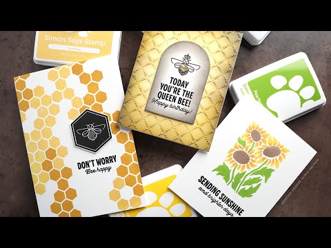 Simon Says Clear Stamps Bee Happy sss202732c *