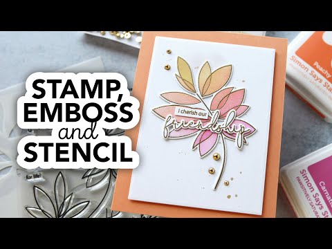 Simon Says Stamp Friendship Leafy Cluster Wafer Dies 1028sdc