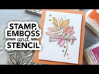 Simon Says Stamp Friendship Leafy Cluster Wafer Dies 1028sdc