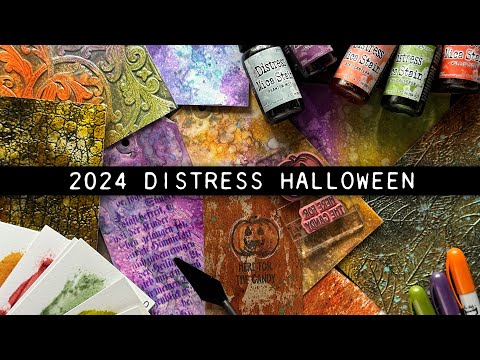 Tim Holtz Distress Mini Ink Pad Crackling Campfire Ranger tdp77237  Halloween Cards Video