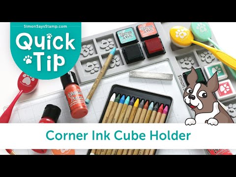 Simon Says Stamp Pawsitively Saturated Ink Cubes Bundle And Corner Holder Set