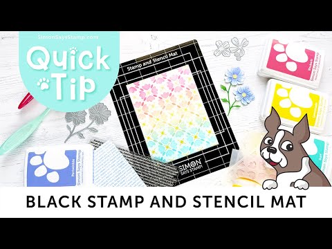 Simon Says Stamp Black Stamp and Stencil Mat st0178 STAMPtember
