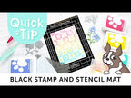 Simon Says Stamp Black Stamp and Stencil Mat st0178 STAMPtember