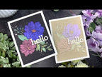 Simon Says Stamp Embossing Folder Peony Bundle sf217