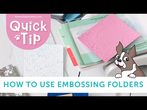 Simon Says Stamp Embossing Folder Birthday Tiles sf599 Stamptember Quick Tip: How to Use Embossing Folders