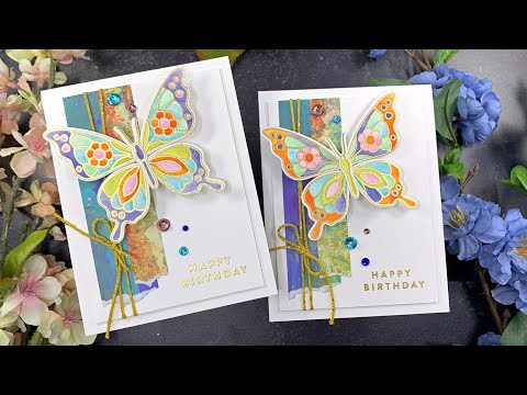 Simon Says Clear Stamps Mix and Match Butterflies 2007ssc Splendor