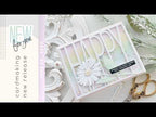 PREORDER Simon Says Stamp Tall Happy Cover Wafer Die 1622md Shine On Shaking Up the Pastel Palette: An Easy Dewdrop Daisy Card Tutorial Tina Smith