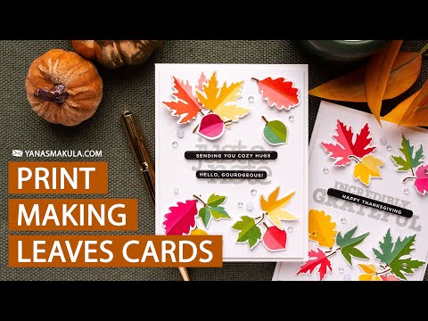 Simon Says Stamps and Dies Printmaking Leaves set1082pl Sugar and Spice