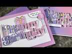 Simon Says Stamp Large Fancy Happy Birthday Wafer Die sssd112815 Beautiful Days