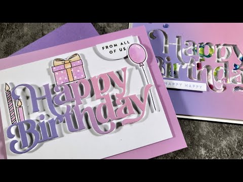 Simon Says Stamp Large Fancy Happy Birthday Wafer Die sssd112815 Beautiful Days