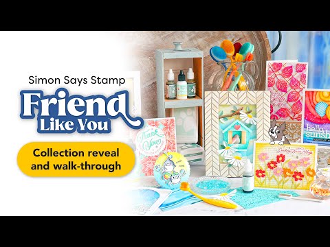 Simon Says Stamp Friend Like You Collection I Want It All Stamps and Coordinating Dies set1013sd