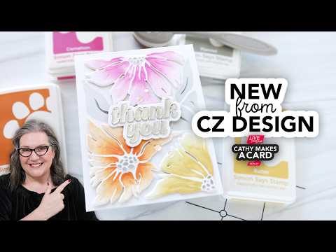 CZ Design Thank You Wafer Dies czd299 In My Heart New releases at Simon Says Stamp | Making a card with me