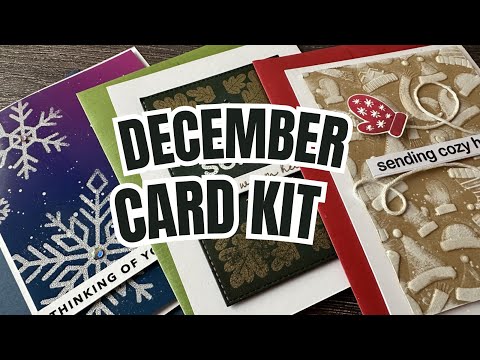 Simon Says Stamp Card Kit of the Month December 2024 Warmest Wishes ck1224 *